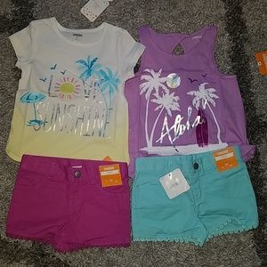 NWT Lot Of Gymboree Tops and Shorts